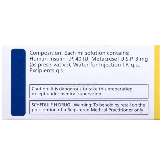 human actrapid 40iu vial 10 ml